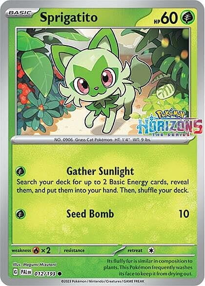 Paldea Evolved Sprigatito #12 Pokémon Horizons Promo