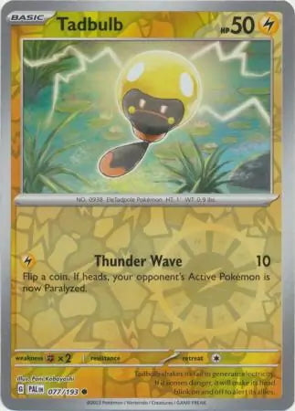 Paldea Evolved Tadbulb #77/193 reverse holo