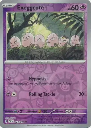 Paldean Fates Exeggcute #23/91 reverse holo