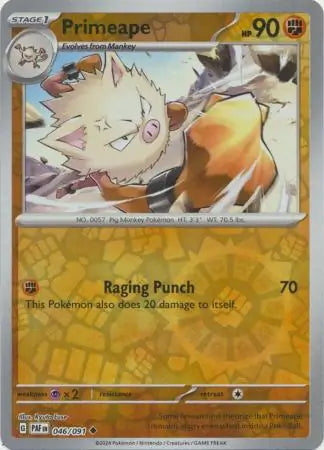 Paldean Fates Primeape #46/91 reverse holo