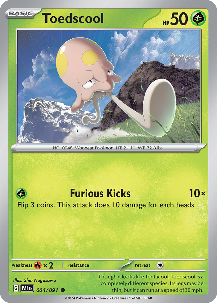 Paldean Fates Toedscool #4/91