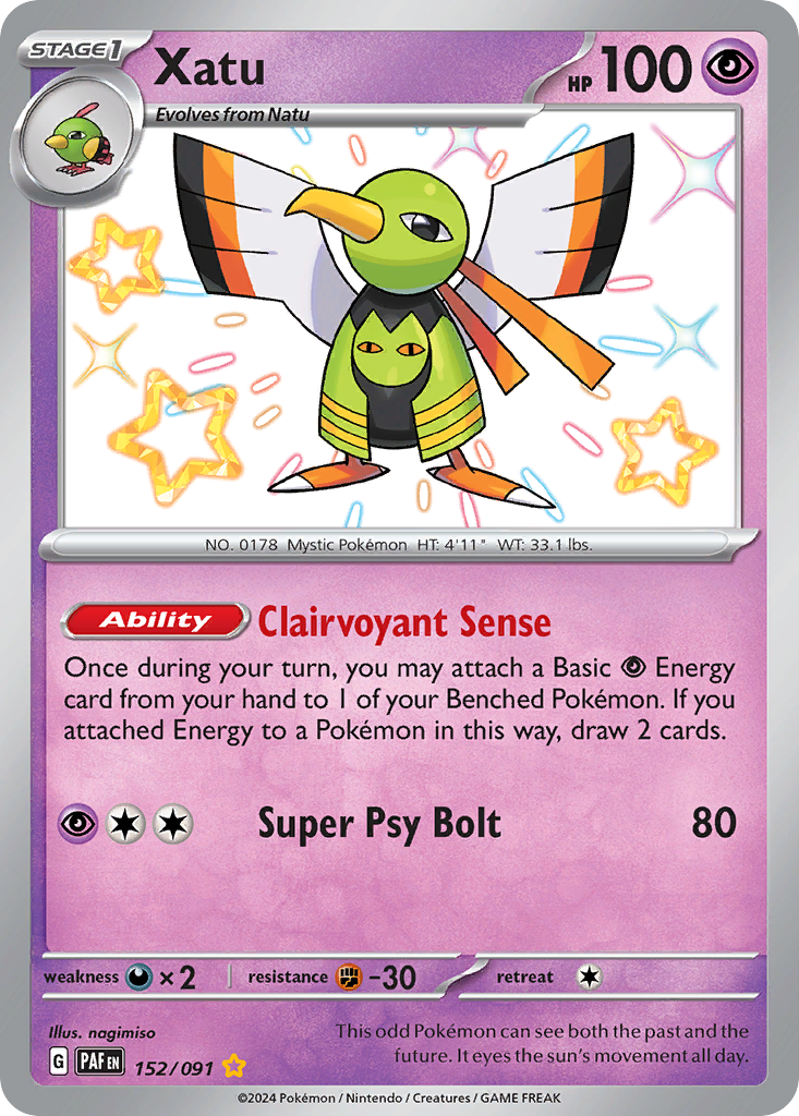 Paldean Fates Xatu #152/91