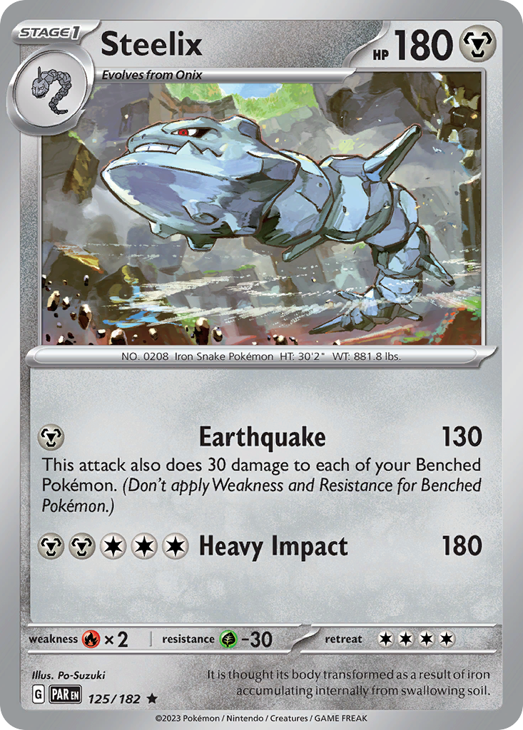 Paradox Rift Holo Steelix #125/182