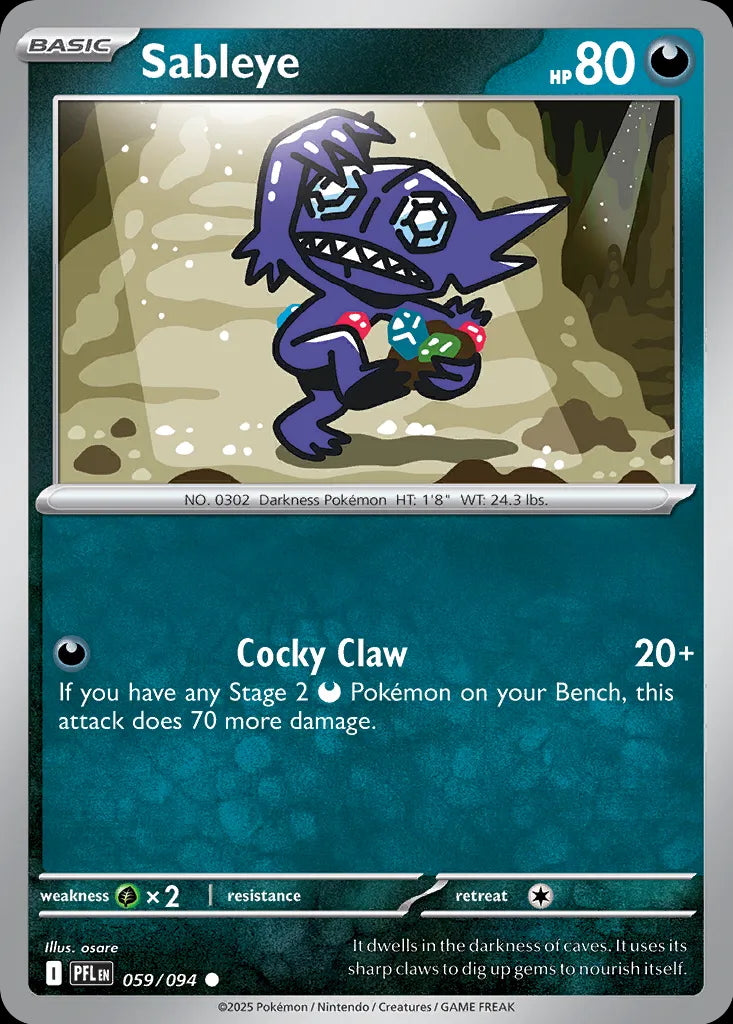 Phantasmal Flames Sableye #059/94