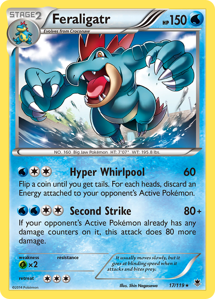 Phantom Forces Non - Holo Feraligatr #17/119