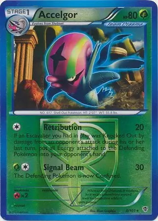 Plasma Blast Accelgor #8/101 reverse holo