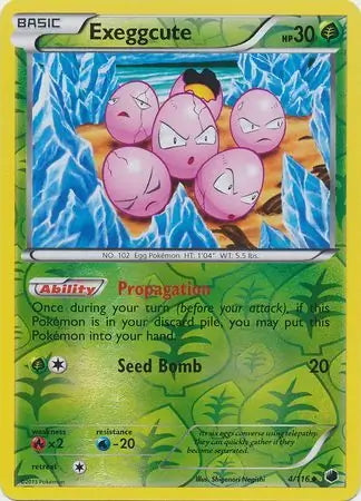 Plasma Freeze Exeggcute #4/116 reverse holo