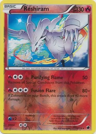 Plasma Freeze Reshiram #17/116 reverse holo
