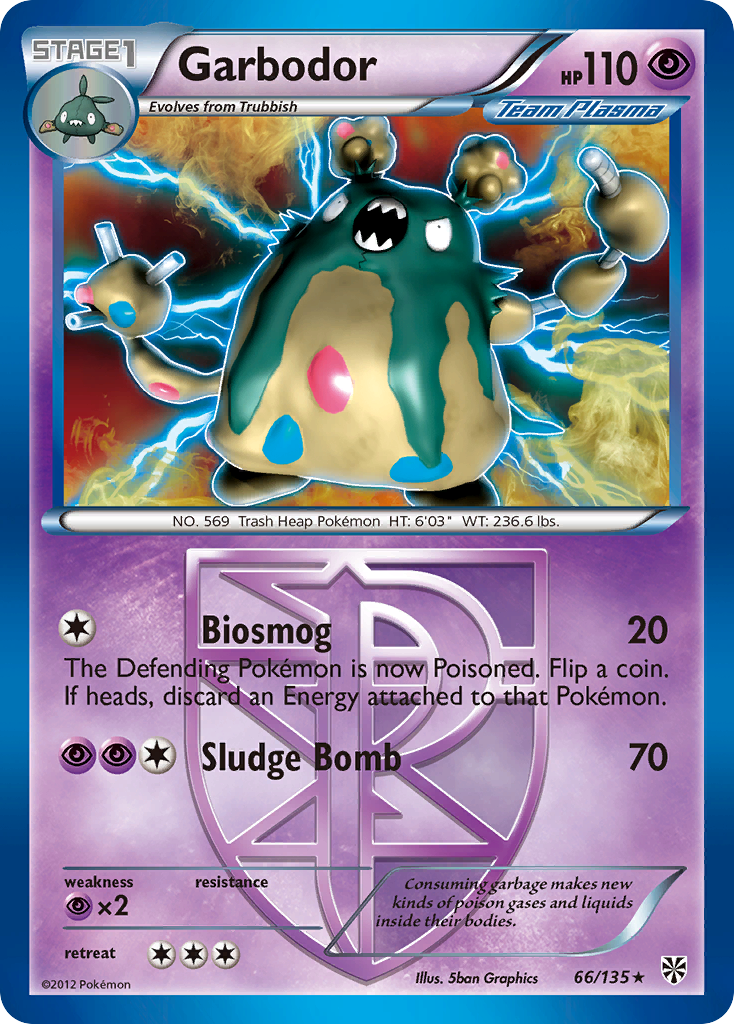 Plasma Storm Garbodor #66/135