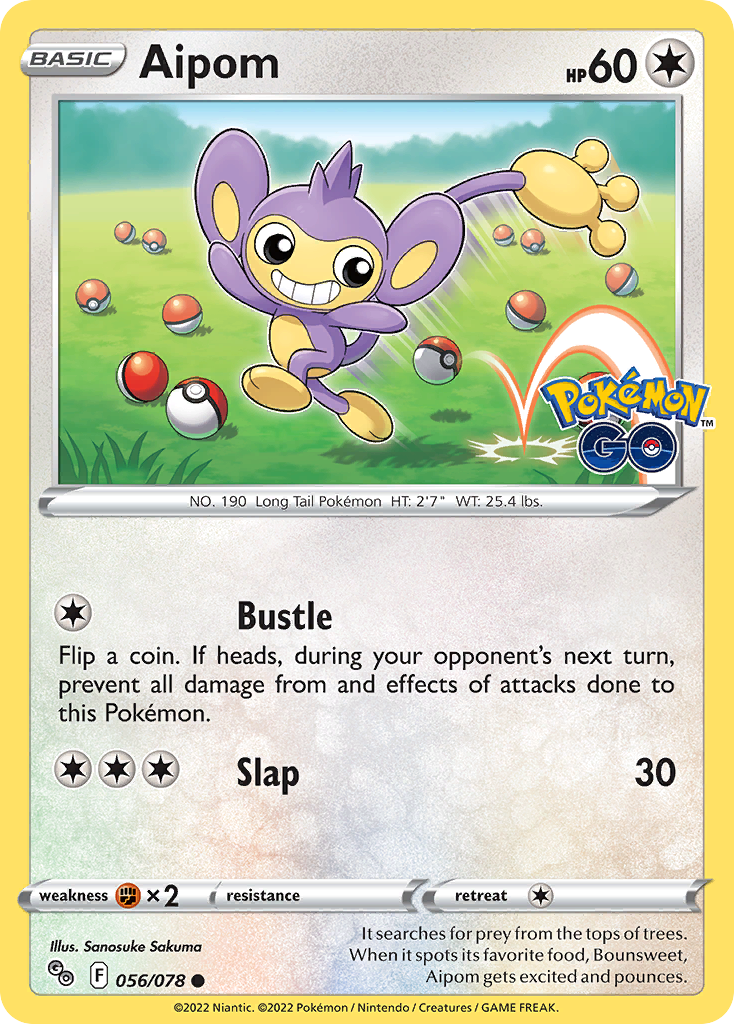 Pokémon Go Aipom #56/78