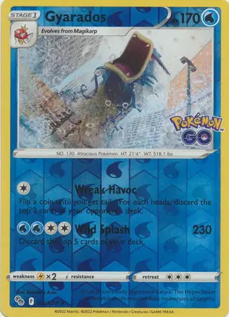 Pokémon Go Gyarados #22/78 reverse holo