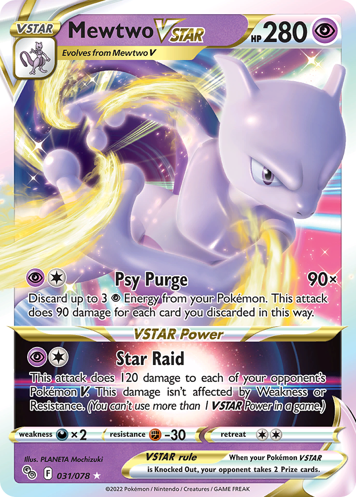 Pokémon Go Mewtwo VSTAR #31/78