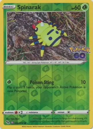 Pokémon Go Spinarak #6/78 Ditto Version
