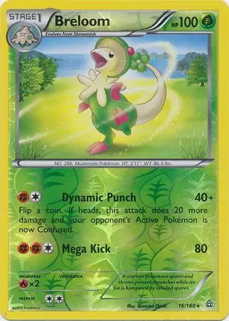 Primal Clash Breloom #16/160 reverse holo
