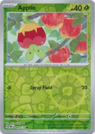 Prismatic Evolutions Applin #009/131 reverse holo