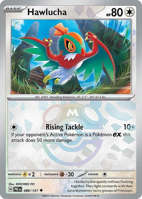 Prismatic Evolutions Hawlucha #089/131 Masterball
