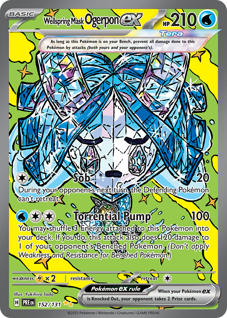 Prismatic Evolutions Wellspring Mask Ogerpon ex #152/180