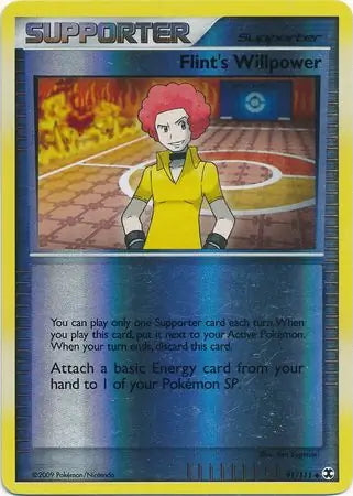 Rising Rivals Flint's Willpower #91/111 reverse holo
