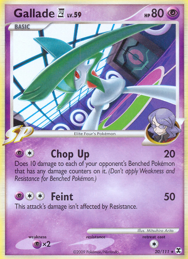 Rising Rivals Non - Holo Gallade 4 #20/111