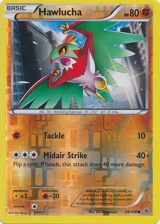 Roaring Skies Hawlucha #39/108 reverse holo