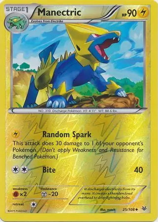 Roaring Skies Manectric #25/108 reverse holo