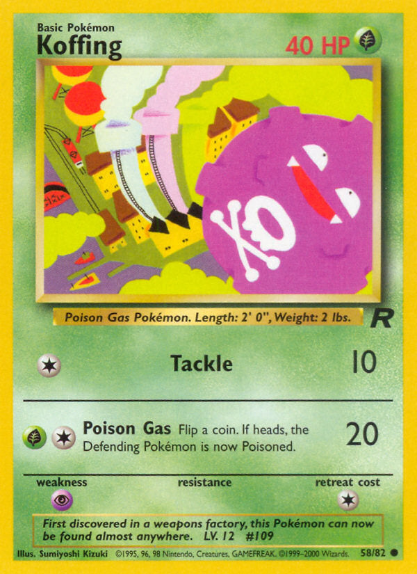 Rocket set Koffing #58/82 unlimited
