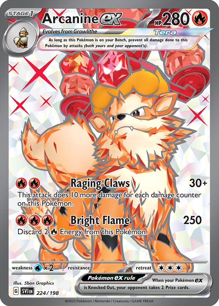 Scarlet & Violet Arcanine EX #224/198