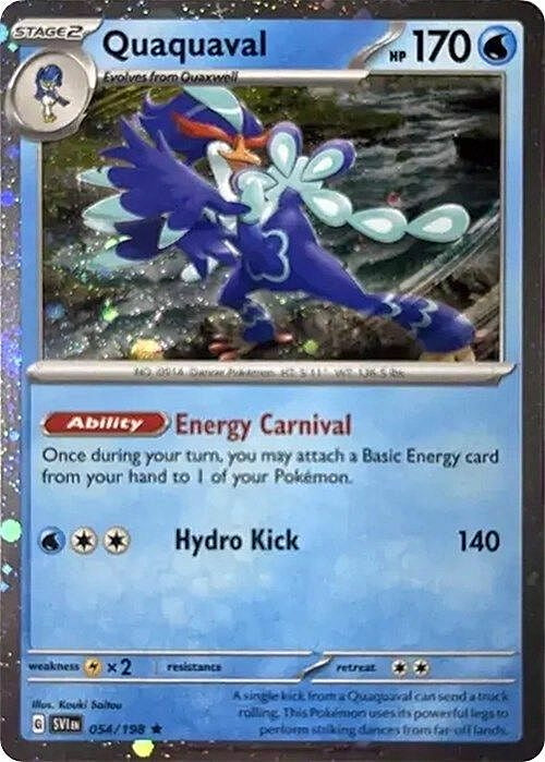 Scarlet & Violet Cosmos Holo Quaquaval #54/198