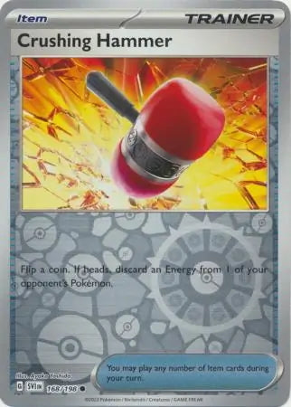 Scarlet & Violet Crushing Hammer #168/198 reverse holo