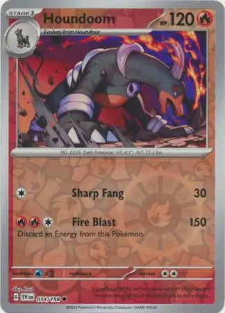 Scarlet & Violet Houndoom #34/198 reverse holo
