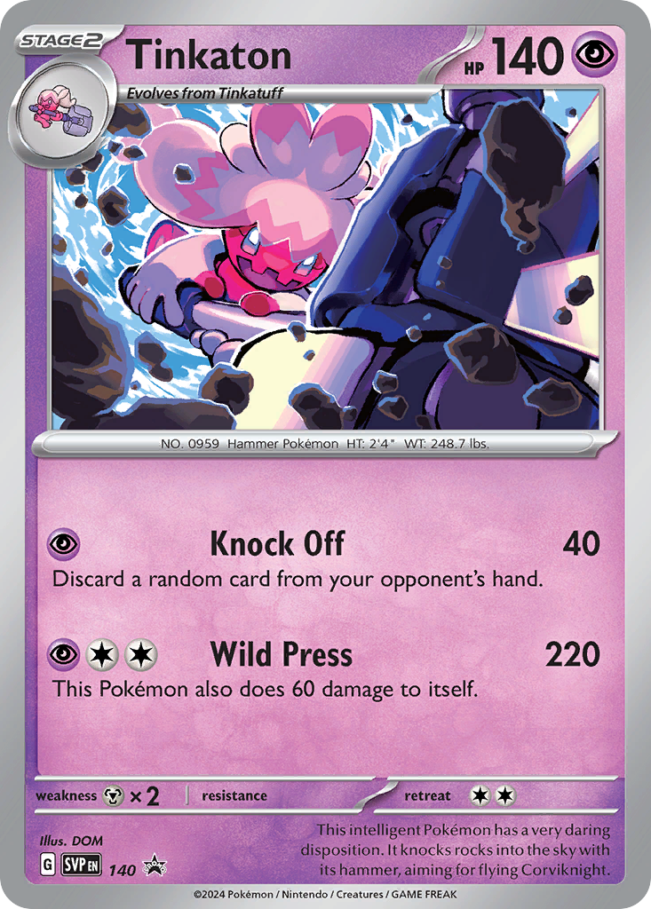 Scarlet & Violet Promo Tinkaton #140
