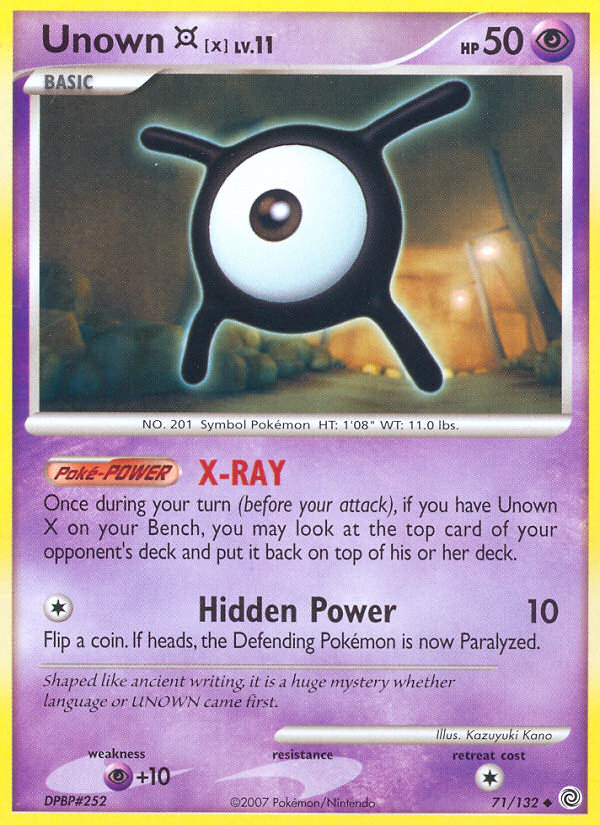 Secret Wonders Unown X #71/132