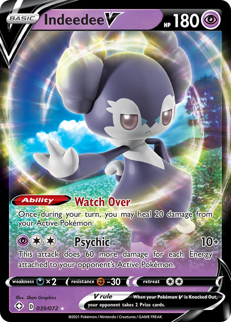 Shining Fates Indeedee V #39/72