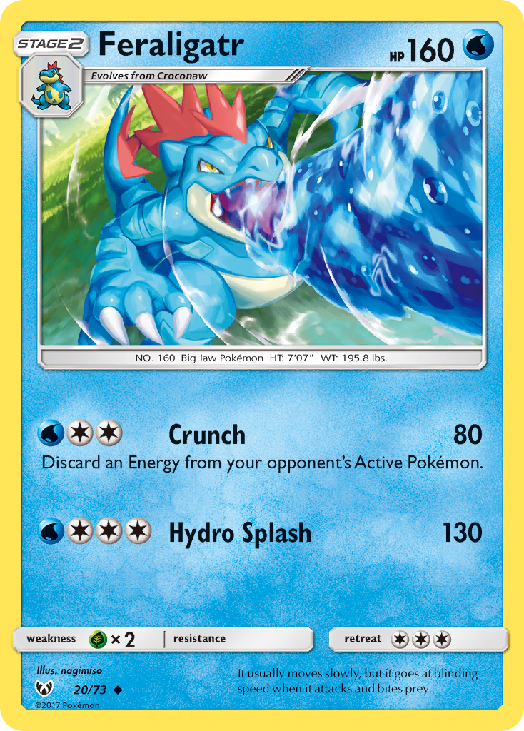 Shining Legends Feraligatr #20/73