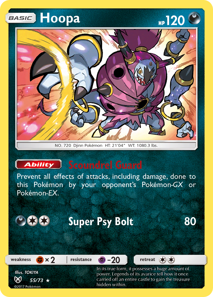 Shining Legends Holo Hoopa #55/73