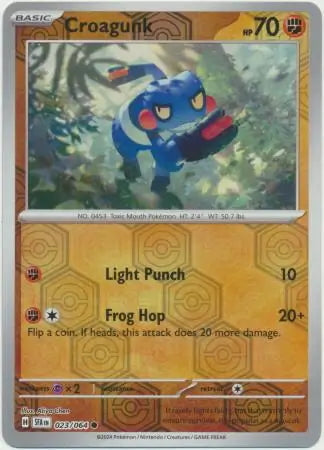 Shrouded Fable Croagunk #23/64 reverse holo