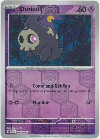 Shrouded Fable Duskull #18/64 reverse holo