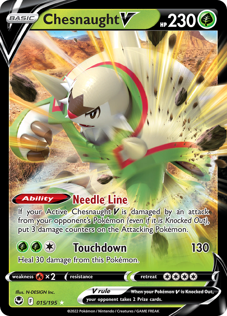 Silver Tempest Chesnaught V #15/195