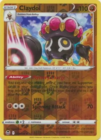 Silver Tempest Claydol #94/195 reverse holo