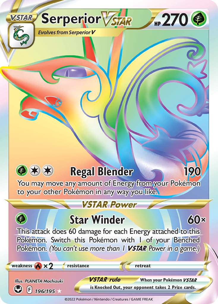 Silver Tempest Serperior VSTAR #196/195