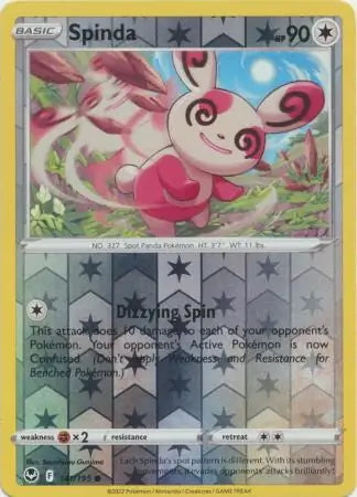 Silver Tempest Spinda #141/195 reverse holo