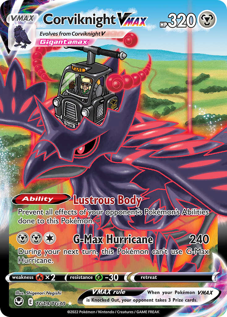Silver Tempest Trainer Gallery Corviknight VMAX #TG19/30
