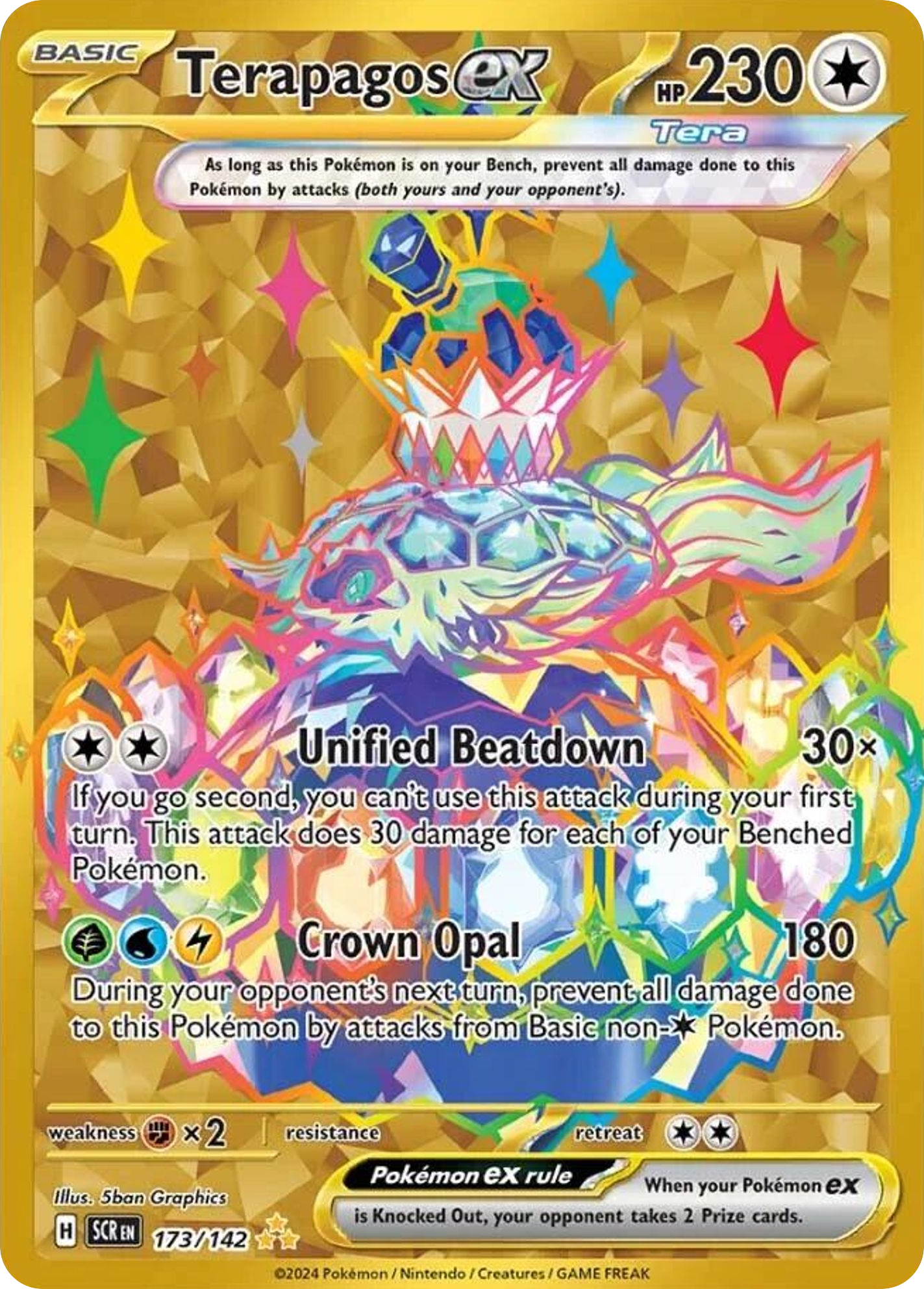 Stellar Crown Holo Terapagos ex #173/142