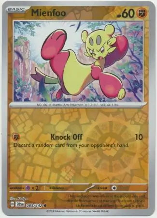Stellar Crown Mienfoo #83/142 reverse holo