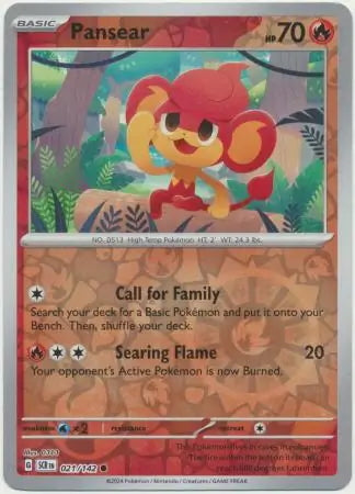 Stellar Crown Pansear #21/142 reverse holo