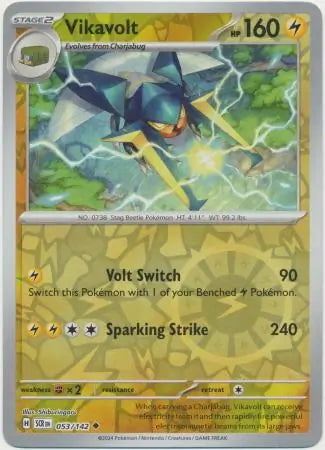 Stellar Crown Vikavolt #53/142 reverse holo