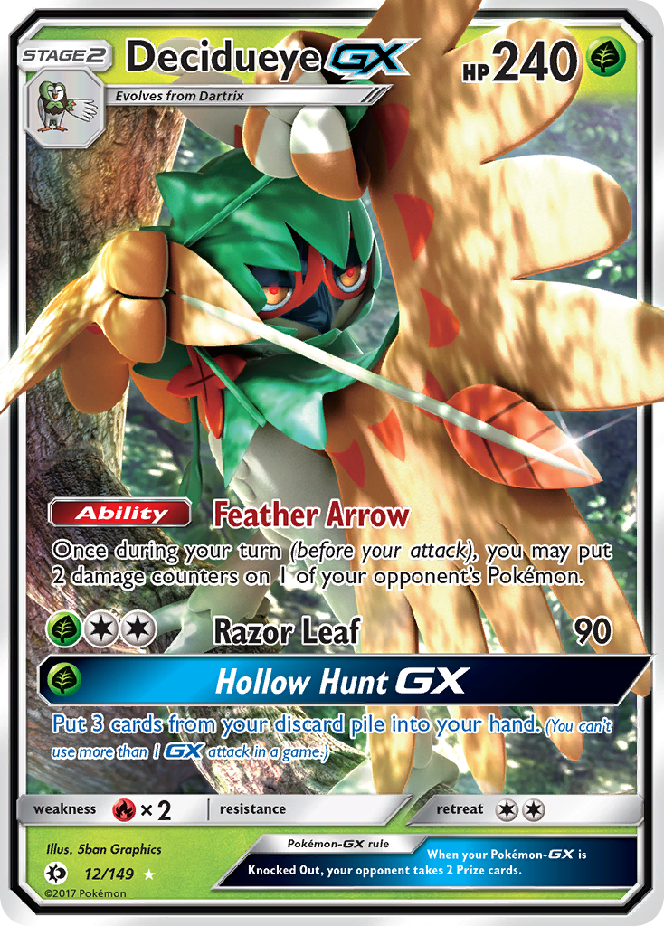 Sun & Moon Decidueye GX #12/149