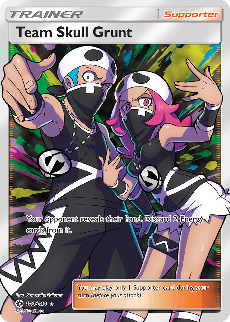 Sun & Moon Full Art Team Skull Grunt #149/149
