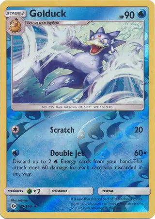 Sun & Moon Golduck #29/149 reverse holo