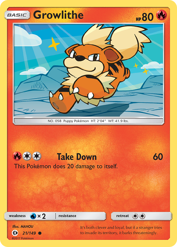 Sun & Moon Growlithe #21/149
